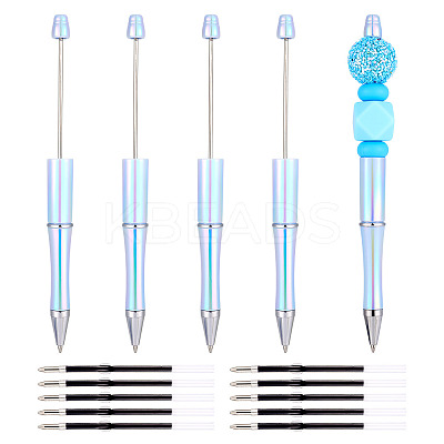 5Pcs Plastic Beadable Pens AJEW-TA0001-76B-1