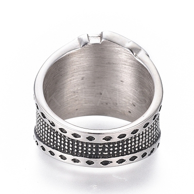 304 Stainless Steel Wide Band Rings RJEW-D073-11-AS-1