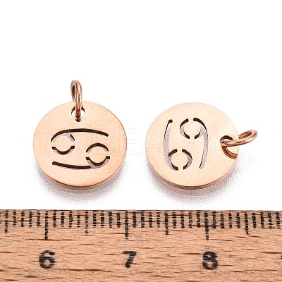 304 Stainless Steel Charms STAS-Q201-T445-4R-1