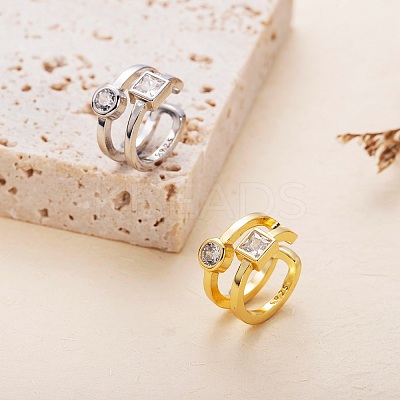 925 Sterling Silver Cuff Earrings JE1065B-1
