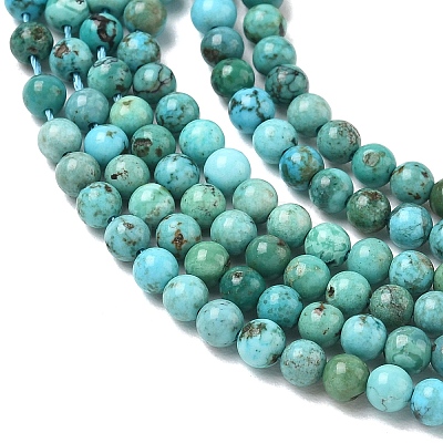 Natural HuBei Turquoise Beads Strands G-P629-D01-01-1