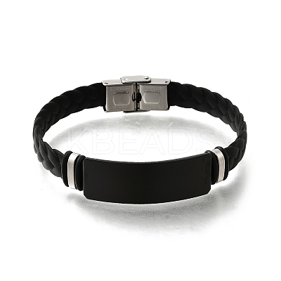 Imitation Leather Cord Braided Bracelets BJEW-B126-01B-1