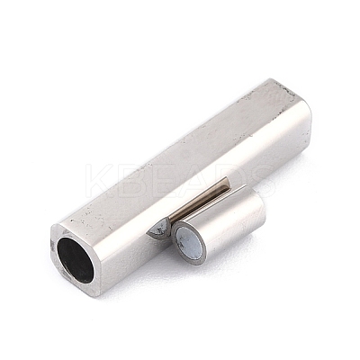 Tarnish Resistant 304 Stainless Steel Magnetic Clasps with Glue-in Ends STAS-F276-05P-1