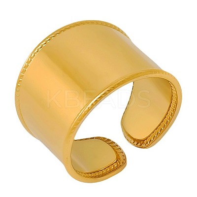 Stylish 304 Stainless Steel Wide Cuff Ring for Women RG2914-2-1