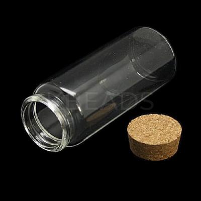 Glass Jar Glass Bottle for Bead Containers X-CON-E008-127x47mm-1