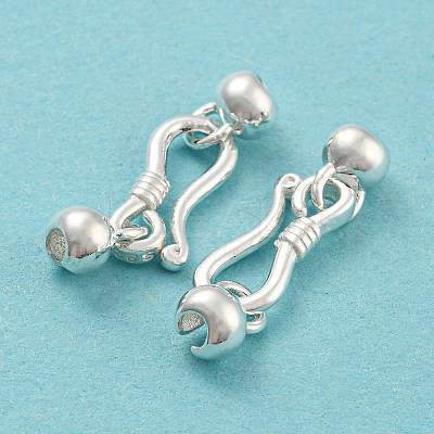 925 Sterling Silver S-Hook Clasps STER-Q191-07A-S-1