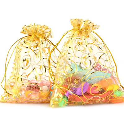 22Pcs 11 Colors Organza Bags Jewellery Storage Pouches Wedding Favour Party Mesh Drawstring Gift ABAG-LP0001-03-1
