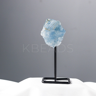 Natural Kyanite Lamp with Metal Holder Ornament PW-WG598C7-06-1