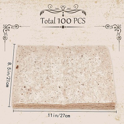 100 Sheets Rectangle Art Tissue Paper Sheets for DIY Crafts Art Supplies AJEW-WH0329-69-1