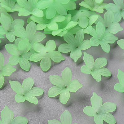 Frosted Acrylic Bead Caps MACR-S371-05A-733-1