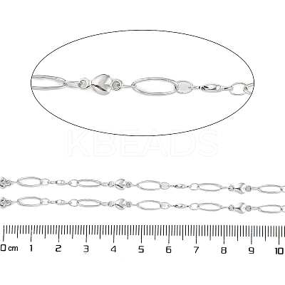 Non-Tarnish 304 Stainless Steel Link Chain CHS-H028-07B-P-1