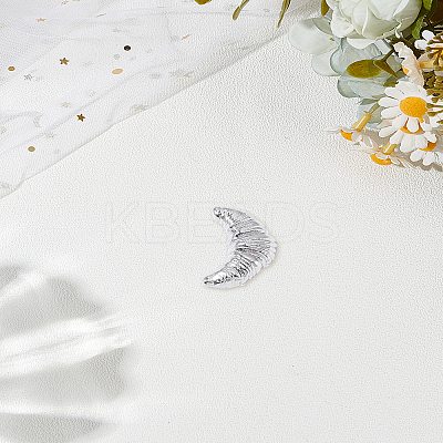 1Pc Alloy Croissant Brooch Pin JEWB-LP0005-14P-1