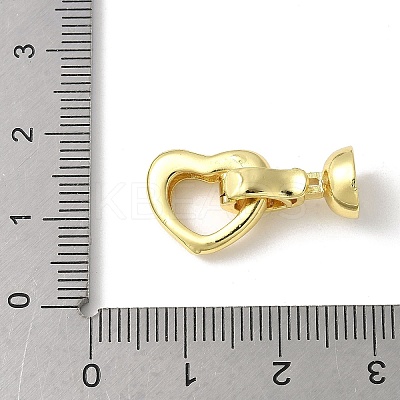 Brass Fold Over Clasps KK-M320-10G-1