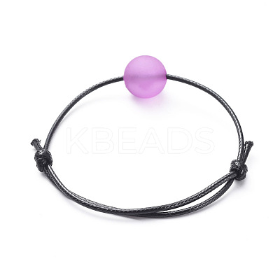 Adjustable Waxed Polyester Cord Bracelets BJEW-JB04682-01-1