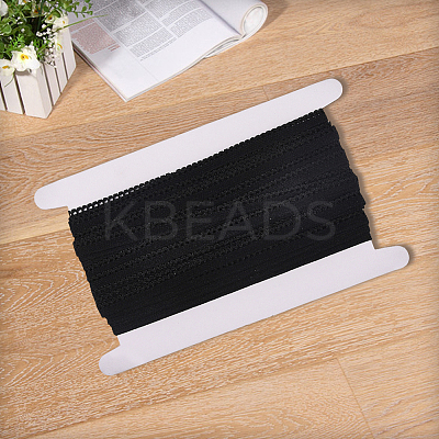 20M Polyester Elastic Flower Edged Ribbon Lace Trim OCOR-GF0005-53A-1