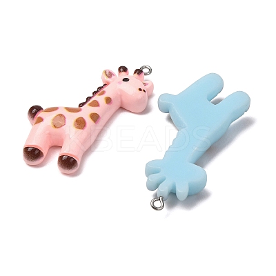 Opaque Resin Big Pendants FIND-H069-09P-1