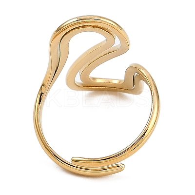 304 Stainless Steel Rings for Women RJEW-A049-02A-G-1
