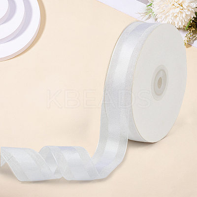 1Roll Solid Color Organza Ribbons ORIB-CY0001-02I-1