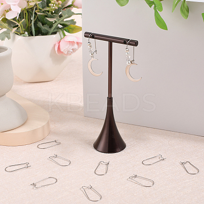 100Pcs 304 Stainless Steel Hoop Earrings Findings STAS-CN0001-48A-1