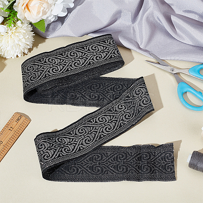 7M Ethnic Style Embroidery Polyester Ribbons OCOR-WH0070-119B-03-1
