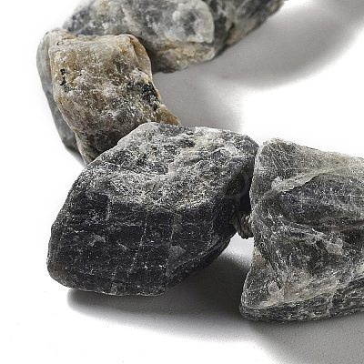 Raw Rough Natural Labradorite Beads Strands G-J388-A07-01-1