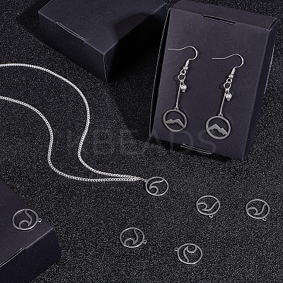 30Pcs 2 Styles 201 Stainless Steel Pendants STAS-AR0001-69-1