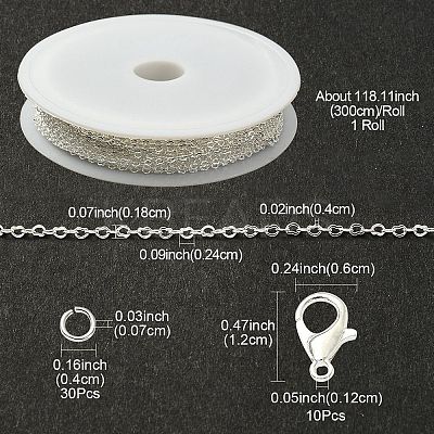 DIY Chain Bracelet Necklace Making Kit DIY-YW0007-05S-1