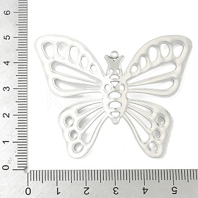304 Stainless Steel Hollow Butterfly Pendants STAS-L293-16B-P-1
