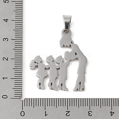 Non-Tarnish Mother's Day 304 Stainless Steel Pendants STAS-U002-01P-1