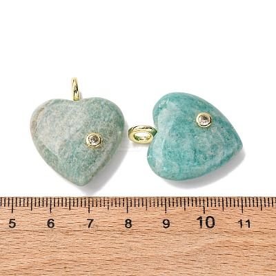 Natural Amazonite Pendants G-P588-01G-07-1
