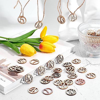 Wood Cabochons WOOD-WH0017-03-1