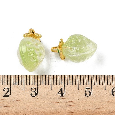 Transparent Glass Pendants GLAA-P072-03G-03-1
