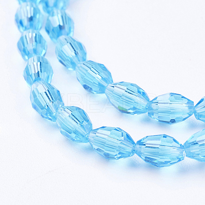 Glass Beads Strands X-GC891Y-11-1