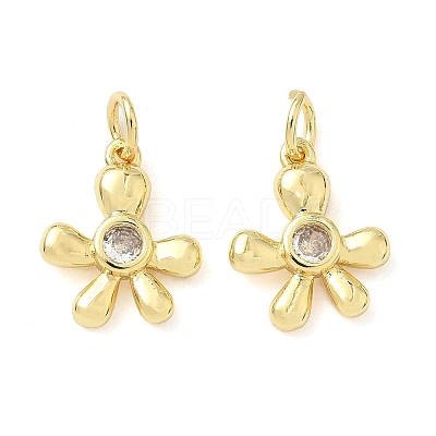Brass Micro Pave Cubic Zirconia Pendants KK-Z120-56B-G-1