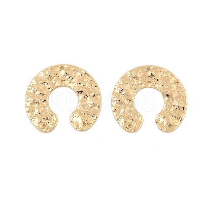 Brass Textured Horseshoe Chandelier Component Links KK-L223-013G-1