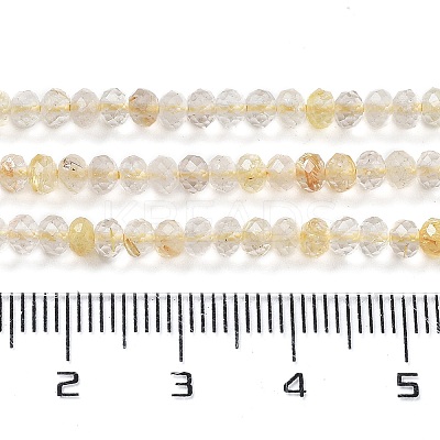 Natural Rutilated Quartz Beads Strands G-J400-C11-02-1