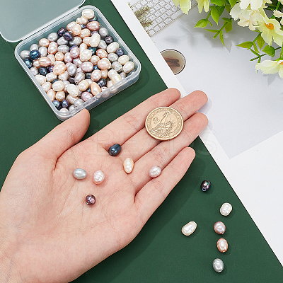 120Pcs 6 Style Large Hole Pearl Beads PEAR-PH0001-13-1