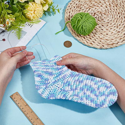 Acrylic Socks Template OACR-WH0111-104A-01-1