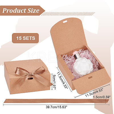 Square Kraft Paper Jewelry Gift Boxes CBOX-WH0003-35C-1