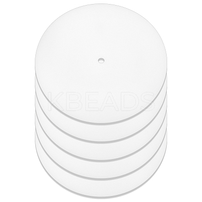 Flat Round PP Lamp Shade Diffuser FIND-WH0152-204-1