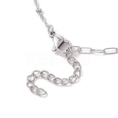 304 Stainless Steel Cable Chain Satellite Chain Bracelet Making AJEW-JB01515-01-1