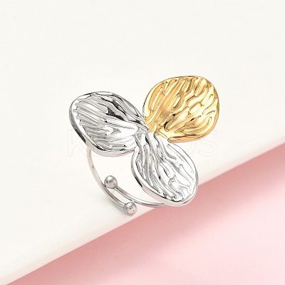 304 Stainless Steel Cuff Rings LS-RJEW-D338-03A-GP-1