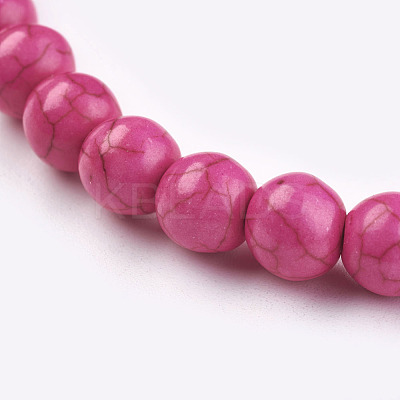 Synthetic Turquoise Beads Strands X-TURQ-G106-8mm-02K-1