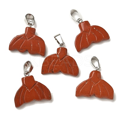 Natural Red Jasper Pendants G-Z067-01P-10-1