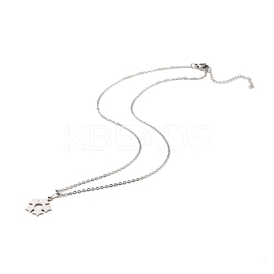Non-Tarnish Stainless Steel Pendants Necklaces NJEW-K267-01B-P-1