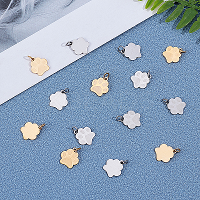 201 Stainless Steel Pet Charms STAS-UN0019-49-1