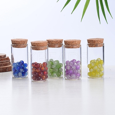 Empty Small Glass Cork Bottles LS-AJEW-WH0035-03-3x6cm-1