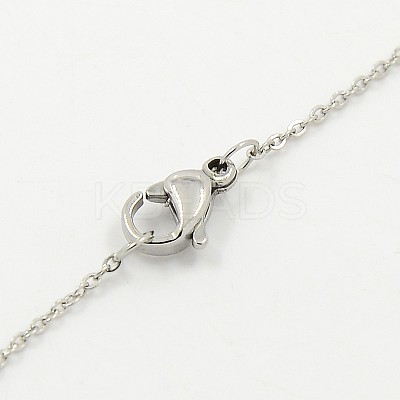 Tarnish Resistant 304 Stainless Steel Necklaces STAS-D022-01-1