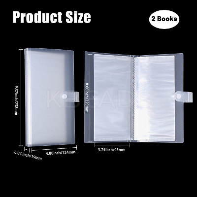 1 Grid Transparent PP Plastic Photocard Storage Albums AJEW-WH0419-72B-1
