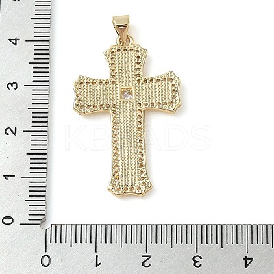 Brass Micro Pave Cubic Zirconia Pendants KK-I712-52G-01-1